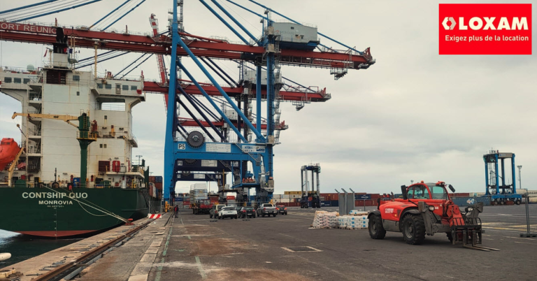 Grand Port Maritime - Nouveaux rails pour les portiques - LOXAM Rental Réunion