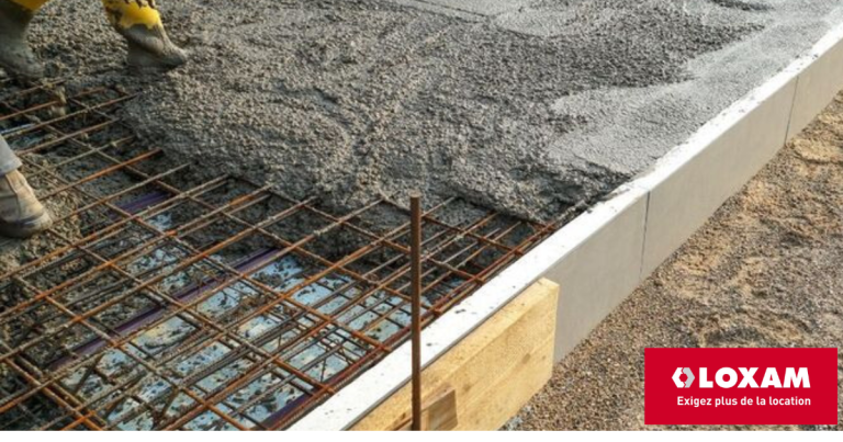 Quel matériel pour préparer et couler une dalle béton ? LOXAM
