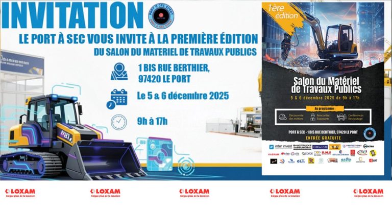 Salon du Matériel de Travaux Publics - Les belles machines LOXAM débarquent au Port !