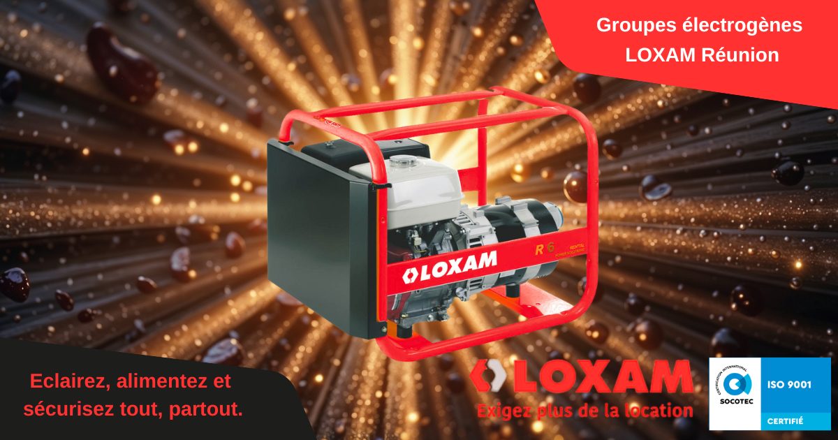 Les groupes électrogènes LOXAM Réunion.
