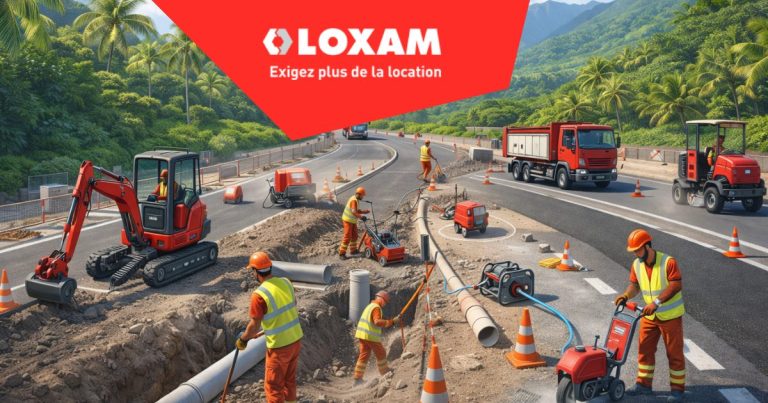 Pros du TP routier : vos chantiers avancent, LOXAM à vos côtés à chaque mètre.