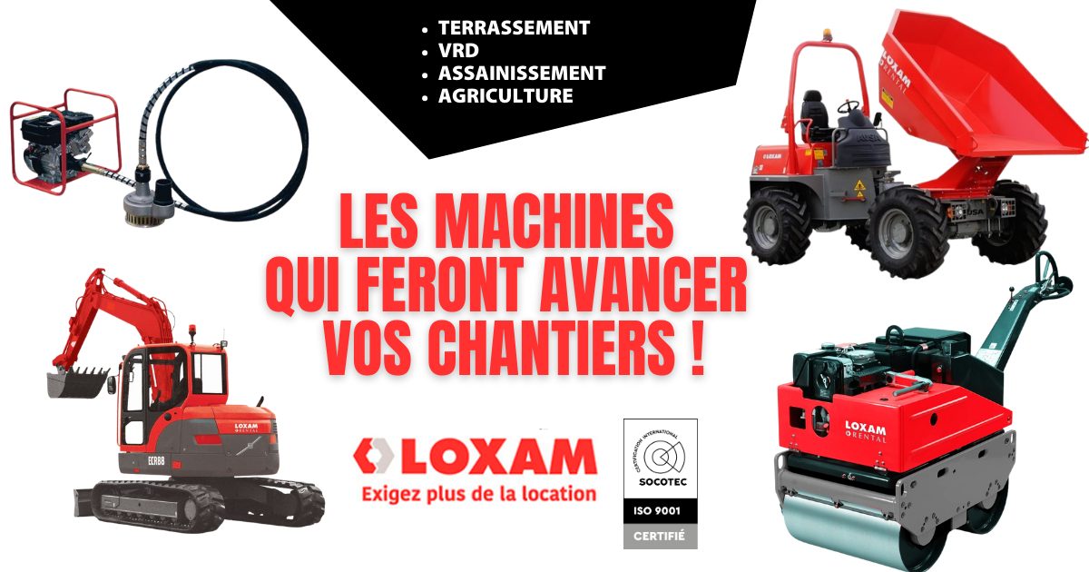 Travaux de terrassement, de VRD, d’assainissement ou d’aménagement agricole ? LOXAM Réunion vous équipe