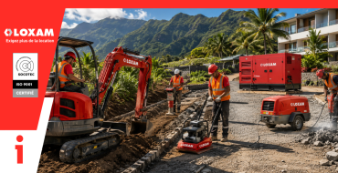 Après la saison des pluies : location matériel BTP et terrassement à La Réunion | LOXAM