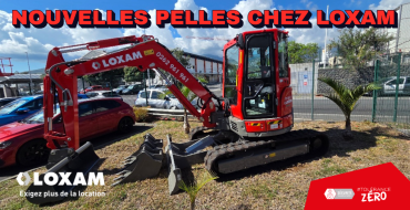 Arrivage de nouvelles pelles chez LOXAM Réunion !