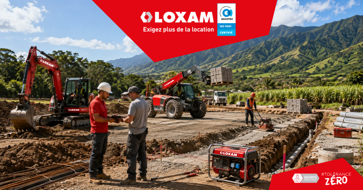 ... Pour attaquer vos chantiers avec efficacité, LOXAM vous trouve le matériel adapté à chaque étape, de la préparation du terrain jusqu’aux travaux de construction.