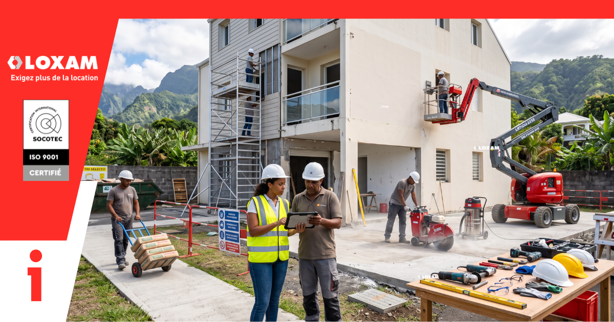Location matériel BTP Réunion : réussir vos travaux de rénovation | LOXAM