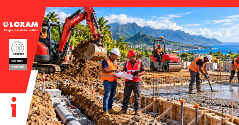 Meta Title Location matériel terrassement à La Réunion | LOXAM
