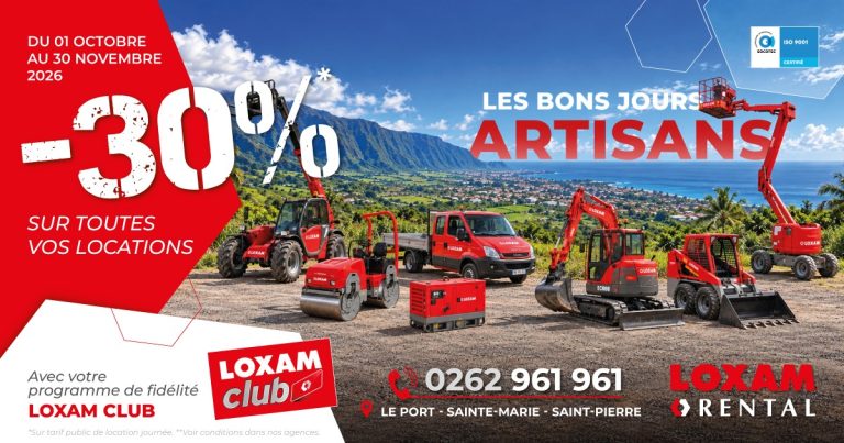 Les Bons Jours d’Artisans : -30 % sur vos locations en octobre !
