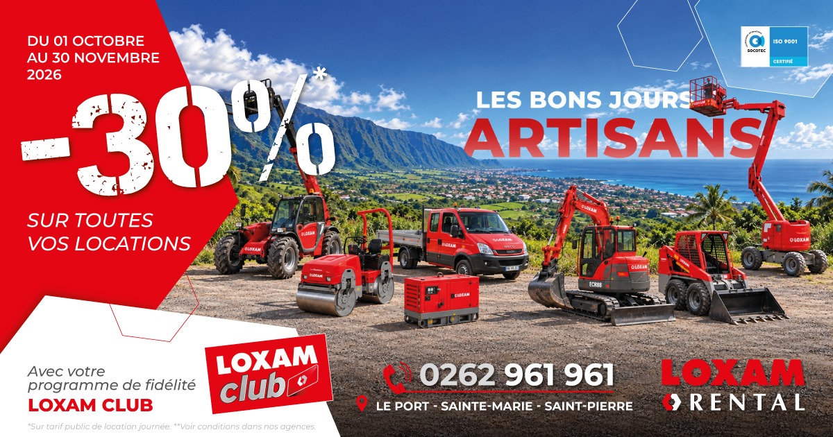 Les Bons Jours d’Artisans : -30 % sur vos locations en octobre !